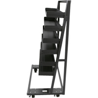 Single-Sided Heavy Duty A-Frame Cart with 6 Lipped Trays, 38" x 25" x 63", 2500 lbs. Capacity Consource