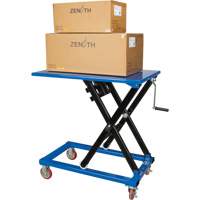 Manual Scissor Lift Table, 37-3/8" L x 23-5/8" W, Steel, 660 lbs. Capacity Consource
