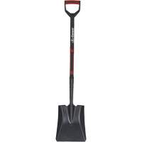 Square Point Shovel, Tempered Steel Blade, D-Grip Handle, 31" Long Consource