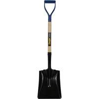 Square Point Shovel, Hardwood, Tempered Steel Blade, D-Grip Handle, 41-1/2" Long Consource