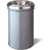 Cease-Fire&reg; Waste Cans, Metal, 4.5 US Gal. Consource