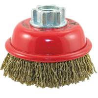 Brosse-boisseau &agrave; fils ondul&eacute;s MAXI-CRIMPED de premi&egrave;re qualit&eacute; Consource