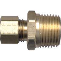 Male Pipe Connector, 3/16" x 1/8" Dia, Brass Consource