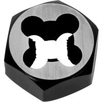 Hexagon Rethreading Bolt Die, 1" Dia., M6x1 Thread, Chromium Steel Consource