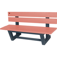 Bancs de parc d'ext&eacute;rieur, Plastique recycl&eacute;, 60" lo x 22-13/16" la x 29-13/16" h, S&eacute;quoia Consource