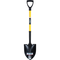 Round Point Shovels, Tempered Steel Blade, Fibreglass, D-Grip Handle Consource