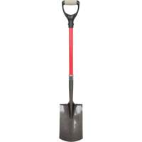 Heavy-Duty Shovels, Fibreglass, Carbon Steel Blade, D-Grip Handle, 30-1/2" Long Consource