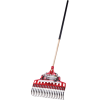 Multi-Purpose Lawn Rake, 20" Blade, 20 Tines, Hardwood Handle, Steel Blade Consource
