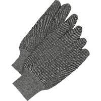 Classic Jersey Gloves, One Size, Salt & Pepper, Unlined, Knit Wrist Consource