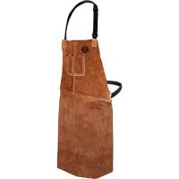 Tablier de soudage en cuir, Salopette, 36" lo, Brun Consource