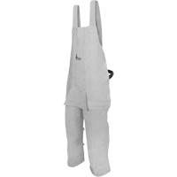 Tablier de soudage en cuir, Salopette &agrave; jambes fendues, Gris perle Consource