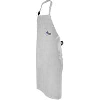 Tablier de soudage en cuir, Salopette, 52" lo, Gris perle Consource