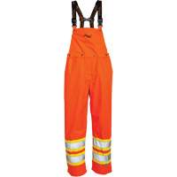 Journeyman&reg; 300D Bib Pants, Polyester, Large, High Visibility Orange Consource