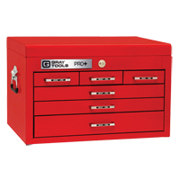 PRO+ Series Top Chest, 26" W, 6 Drawers, Red Consource