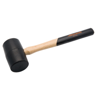 Rubber Mallet, 1 lbs., Wood Handle, 11-3/4" L Consource