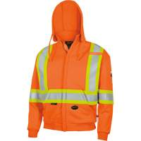 338SF Flame-Resistant Zip Style Hoodie, Men's, X-Large, High Visibility Orange, 22 cal/cm² Consource