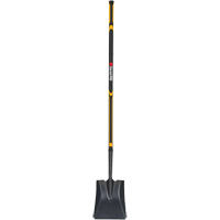 Pro Square Point Shovel, Fibreglass, Tempered Steel Blade, Straight Handle, 48" Long Consource