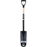 Drain Spade Shovel, Tempered Steel, 14" x 6" Blade, 30" L, D-Grip Handle Consource