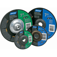 Gemini&reg; Depressed Centre Grinding Wheels, 4" x 1/4", 5/8" Arbor, Aluminum Oxide, Type 27 Consource
