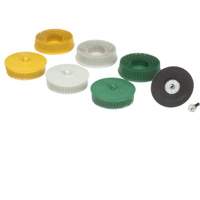Ensemble de disques en soie Roloc, Oxyde d'aluminium, Grain Plusieurs, 3" dia. Consource