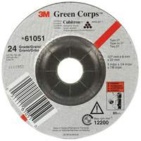 Meule flexible Green Corps, 5" x 1/4", Arbre 7/8", C&eacute;ramique, Type 1 Consource