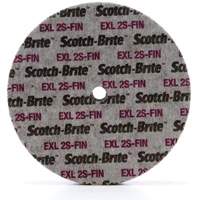 Scotch-Brite EXL Unitized Wheel, 6" x 1/4", 1/4" Arbor, Fine Grit, Silicon Carbide Consource