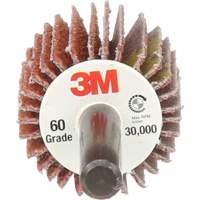 Flap Disc 747D, Aluminum Oxide/Ceramic, 60X Grit, 1" x 1" x 1/4" Consource