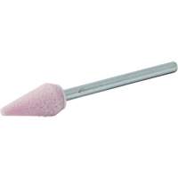 Vitrified Bond Mounted Point, B53, Aluminum Oxide, 5/16" Dia., 5/8" L, 80 Grit Consource