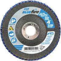 R884P BlueFire&reg; Conical Flap Disc, 4" x 5/8", Type 29, P60 Grit, Zirconia Alumina Consource