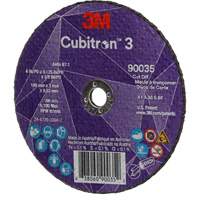 Cubitron 3 Cut-Off Wheel, 4" x 1/8", 3/8" Arbor, Type T1, Ceramic, 21000 RPM Consource