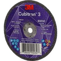 Cubitron 3 Cut-Off Wheel, 3" x 0.035", 1/4" Arbor, Type T1, Ceramic, 21000 RPM Consource