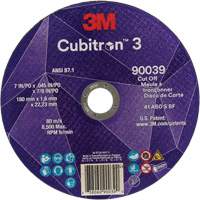 Cubitron 3 Cut-Off Wheel, 7" x 0.09", 7/8" Arbor, Type T27, Ceramic, 8500 RPM Consource