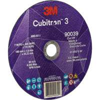 Cubitron 3 Cut-Off Wheel, 7" x 0.09", 7/8" Arbor, Type T27, Ceramic, 8500 RPM Consource