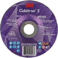 Cubitron 3 Cut-Off Wheel, 5" x 0.09", 7/8" Arbor, Type T27, Ceramic, 12250 RPM Consource