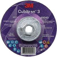 Cubitron 3 Cut-Off Wheel, 4-1/2" x 0.045", 5/8"-11 Arbor, Type T27, Ceramic, 13300 RPM Consource