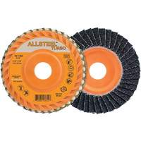 Disque &agrave; lamelles Turbo ALLSTEEL, 4-1/2" x 5/8"-11, Grain 40, Alumine de zirconium Consource