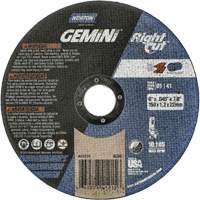 Gemini RightCut Right Angle Cut-Off Wheel, 6" x 0.045", 7/8" Arbor, Type 01/41, Aluminum Oxide, 10185 RPM Consource