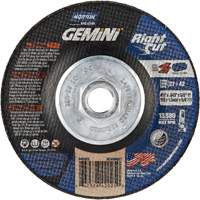Gemini RightCut Right Angle Cut-Off Wheel, 4-1/2" x 0.045", 5/8"-11 Arbor, Type 27/42, Aluminum Oxide, 13580 RPM Consource