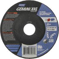Gemini XXL Grinding & Cutting Wheel, 4-1/2" x 1/8", 7/8" Arbor, Type 27, Aluminum Oxide Consource