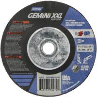 Gemini XXL Grinding & Cutting Wheel, 4-1/2" x 1/8", 5/8"-11 Arbor, Type 27, Aluminum Oxide Consource