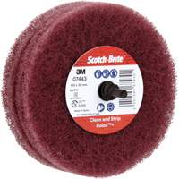 Roue de ponçage &agrave; usage g&eacute;n&eacute;ral Scotch-Brite Roloc Plus, 4" dia. Consource