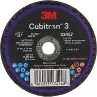 Cubitron 3 Cut-Off Wheel, 3" x 0.063", 3/8" Arbor, Ceramic Consource