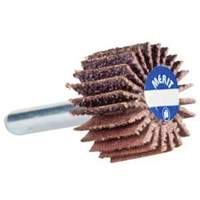 Mini Flap Wheel, Aluminum Oxide, 80 Grit, 1-1/2" x 1-1/2" x 1/4" Consource