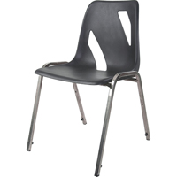 Stacking Chair, Vinyl, 31" High, 275 lbs. Capacity, Black Consource