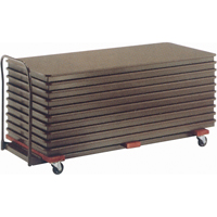 Chariots de table empilables plats, 97,5" la x 31,25" p x 36,25" h Consource