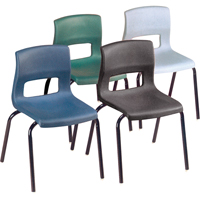 Chaises horizon, Plastique, Noir Consource