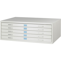 Classeurs pour classement &agrave; plat Facil, 5 Tiroirs, 46" la x 32" p x 16-3/8" h Consource