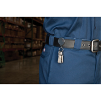 Retractable Mini-Bak&reg; Key Rings, Plastic, 36" Cable, Belt Clip Attachment Consource