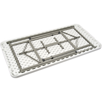 Table pliante, Rectangulaire, 48" l x 24" la, Poly&eacute;thyl&egrave;ne, Blanc Consource