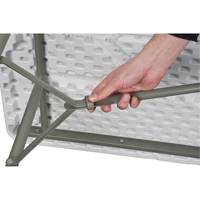 Table pliante, Rectangulaire, 48" l x 24" la, Poly&eacute;thyl&egrave;ne, Blanc Consource